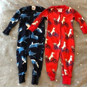 [Lot of 2] Hanna Andersson 6-12 M pajamas- EUC